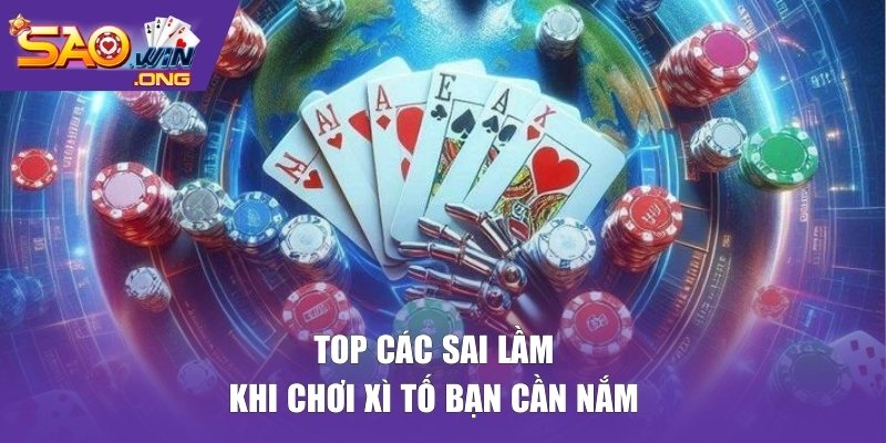 Top các sai lầm khi chơi xì tố bạn cần nắm 